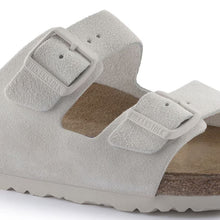 Load image into Gallery viewer, BIRKENSTOCK ARIZONA WHITE SUEDE