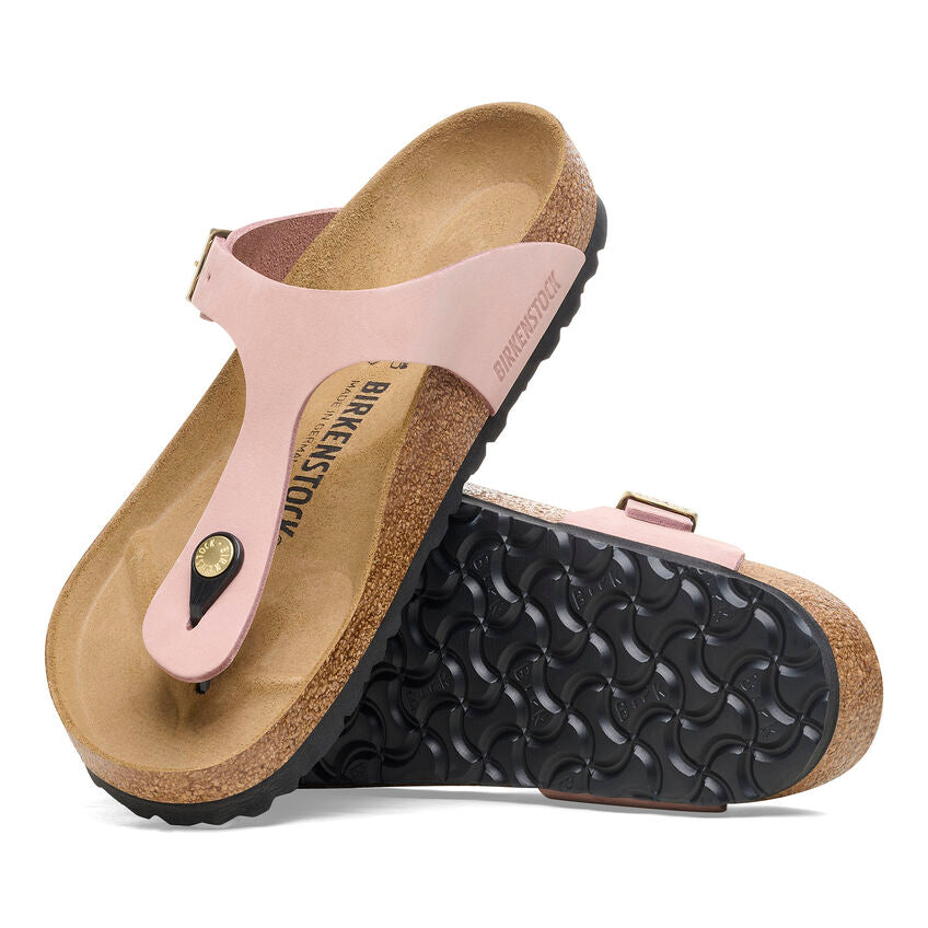 Washed metallic pink fashion birkenstock