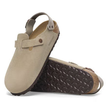 Load image into Gallery viewer, BIRKENSTOCK TOKIO WOMENS TAUPE SUEDE