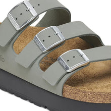 Load image into Gallery viewer, BIRKENSTOCK FLORIDA PLATFORM PURE SAGE (CLEARANCE FINAL SALE)