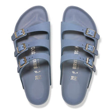 Load image into Gallery viewer, BIRKENSTOCK FLORIDA HEX STONE BLUE NUBUCK