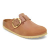 BIRKENSTOCK BOSTON BIG BUCKLE COGNAC OILED LEATHER