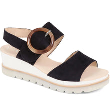 Load image into Gallery viewer, GABOR 24645 PLATFORM WEDGE NAVY
