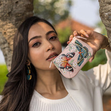 Load image into Gallery viewer, ANUSCHKA 1107 ZIP POUCH BUTTERFLY MELODY