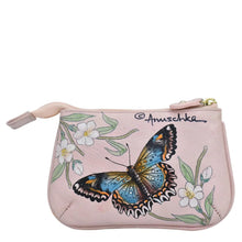 Load image into Gallery viewer, ANUSCHKA 1107 ZIP POUCH BUTTERFLY MELODY