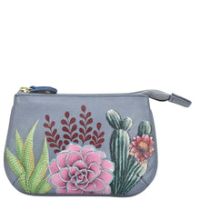 Load image into Gallery viewer, ANUSCHKA 1107 ZIP POUCH DESERT GARDEN