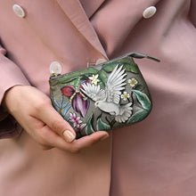 Load image into Gallery viewer, ANUSCHKA 1107 ZIP POUCH WINGS OF PEACE