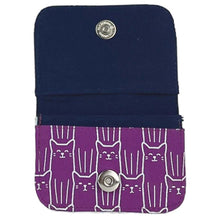 Load image into Gallery viewer, MALIA DESIGNS CAT CARDHOLDER PURPLE