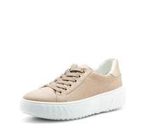 Load image into Gallery viewer, ARA MIKKY PLATFORM LEATHER SNEAKER SAND
