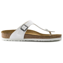 Load image into Gallery viewer, BIRKENSTOCK GIZEH WHITE BIRKO-FLOR