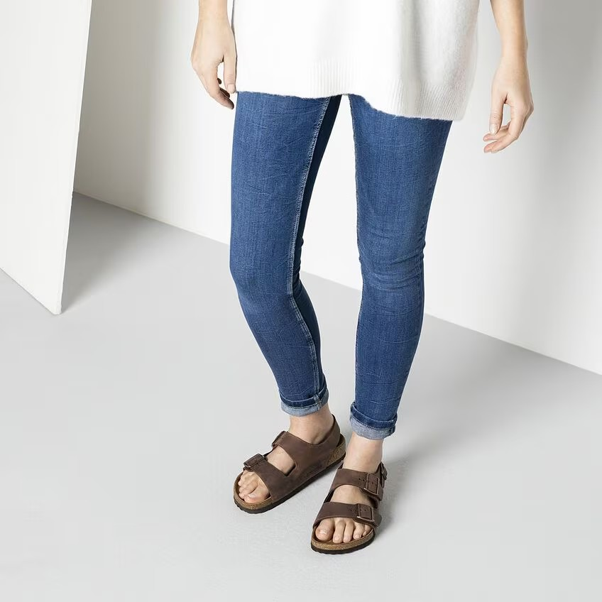 NEW BIRKENSTOCK unisex milano oiled leather sandals in habana s-l400.jpg main image 2