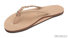 Load image into Gallery viewer, RAINBOW SANDALS FLIRTY BRAIDY SINGLE LAYER 1/2" NARROW STRAP SIERRA BROWN