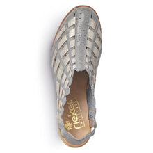 Load image into Gallery viewer, RIEKER 46778 WOVEN LEATHER SLING BLUE