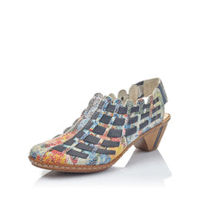 Load image into Gallery viewer, RIEKER 46778 WOVEN LEATHER SLING OCEAN MULTI