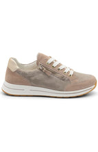 Load image into Gallery viewer, ARA OLEANNA LEATHER SNEAKER SAND/PLATINUM