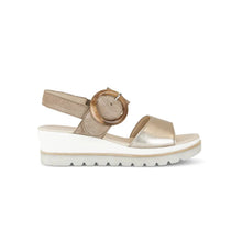 Load image into Gallery viewer, GABOR 24645 PLATFORM WEDGE SILVER (50% OFF FINAL SALE)