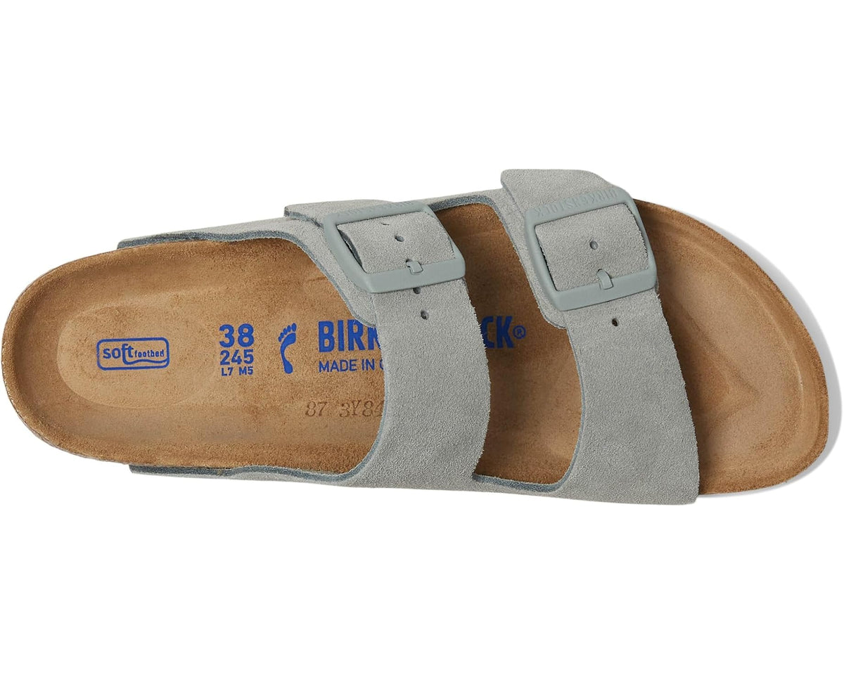 BIRKENSTOCK ARIZONA PURE SAGE SUEDE – The Shoe Mill