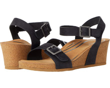 Load image into Gallery viewer, AETREX LEXA WEDGE BLACK NUBUCK