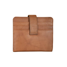 Load image into Gallery viewer, ILI NEW YORK 7301 BI-FOLD LEATHER CREDIT CARD WALLET ANTIQUE SADDLE