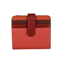 Load image into Gallery viewer, ILI NEW YORK 7301 BI-FOLD LEATHER CREDIT CARD WALLET AUTUMNAL MULTI