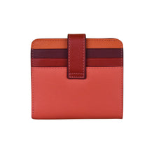 Load image into Gallery viewer, ILI NEW YORK 7301 BI-FOLD LEATHER CREDIT CARD WALLET AUTUMNAL MULTI