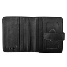 Load image into Gallery viewer, ILI NEW YORK 7301 BI-FOLD LEATHER CREDIT CARD WALLET BLACK