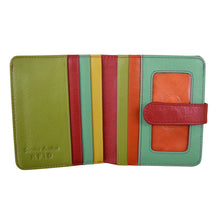 Load image into Gallery viewer, ILI NEW YORK 7301 BI-FOLD LEATHER CREDIT CARD WALLET CITRUS