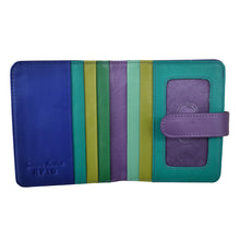 Load image into Gallery viewer, ILI NEW YORK 7301 BI-FOLD LEATHER CREDIT CARD WALLET COOL TROPICS