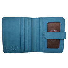 Load image into Gallery viewer, ILI NEW YORK 7301 BI-FOLD LEATHER CREDIT CARD WALLET JEANS