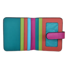 Load image into Gallery viewer, ILI NEW YORK 7301 BI-FOLD LEATHER CREDIT CARD WALLET PARADISE MULTI