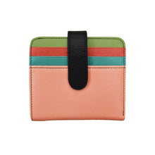 Load image into Gallery viewer, ILI NEW YORK BI-FOLD CC PEACH MULTI