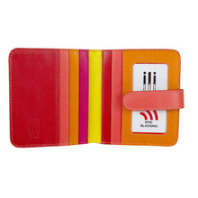 Load image into Gallery viewer, ILI NEW YORK 7301 BI-FOLD LEATHER CREDIT CARD WALLET SUNSET MULTI
