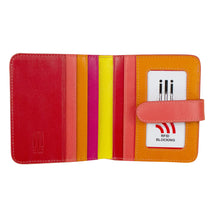 Load image into Gallery viewer, ILI NEW YORK 7301 BI-FOLD LEATHER CREDIT CARD WALLET SUNSET MULTI