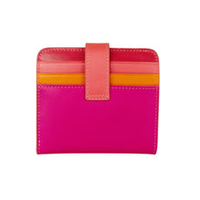 Load image into Gallery viewer, ILI NEW YORK 7301 BI-FOLD LEATHER CREDIT CARD WALLET SUNSET MULTI