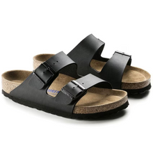 Load image into Gallery viewer, BIRKENSTOCK ARIZONA BLACK BIRKO-FLOR