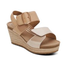 Load image into Gallery viewer, AETREX ASHLEY WEDGE OFF WHITE MULTI