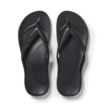 Load image into Gallery viewer, ARCHIES FOOTWEAR FLIP FLOPS BLACK (UNISEX)