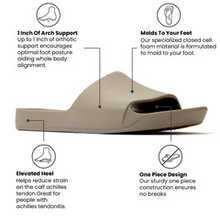 Load image into Gallery viewer, ARCHIE FOOTWEAR SLIDES TAUPE UNISEX
