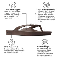 Load image into Gallery viewer, ARCHIES FOOTWEAR FLIP FLOPS BROWN (UNISEX)