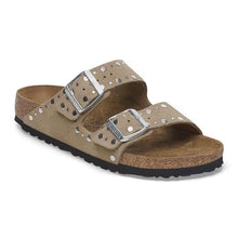Load image into Gallery viewer, BIRKENSTOCK ARIZONA RIVETS NARROW TAUPE SUEDE