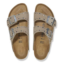 Load image into Gallery viewer, BIRKENSTOCK ARIZONA RIVETS NARROW TAUPE SUEDE