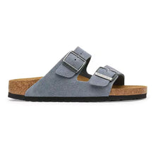 Load image into Gallery viewer, BIRKENSTOCK ARIZONA STONE BLUE SUEDE NARROW