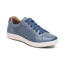 Load image into Gallery viewer, Aetrex Courtney Blue Leather Sneaker
