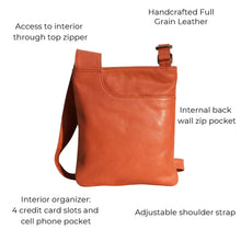 Load image into Gallery viewer, LATICO ATHENA CROSSBODY COGNAC