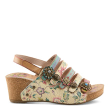 Load image into Gallery viewer, L'ARTISE BY SPRINGSTEP BUCKLEITUP BEIGE MULTI