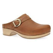 Load image into Gallery viewer, Baylor Tan Leather Clog Dansko
