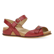 Load image into Gallery viewer, Candace Red Leather Sandal Dansko