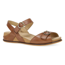 Load image into Gallery viewer, Candace Tan Leather Sandal Dansko