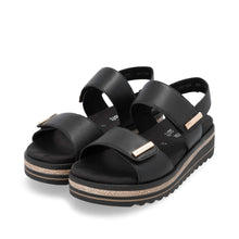Load image into Gallery viewer, REMONTE JOCELYN 59 WEDGE BLACK