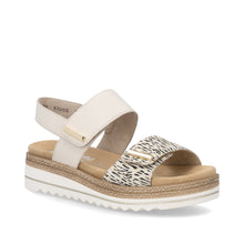 Load image into Gallery viewer, REMONTE JOCELYN 59 WEDGE ZEBRA/BONE (CLEARANCE FINAL SALE)